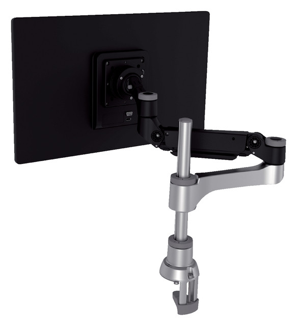 Monitorarm R-Go-Tools Caparo 4 voor 1 scherm zwart-zilver