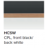 zwart front  / wit rug - +€ 94,00