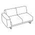 Sofa met armleuning R (150b x 85d)